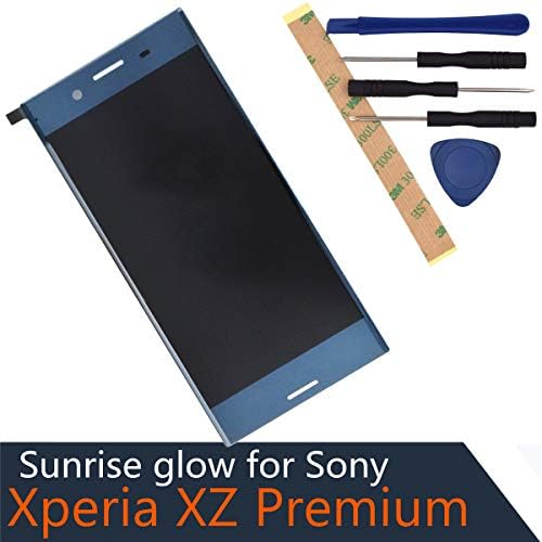 G8141 LCD Touch Assembly LCD Display Touch Screen Digitizer Complete Replacement for Sony Xperia XZ Premium G8142 Deepsea Black with Frame Adhesive[ Without Frame ]