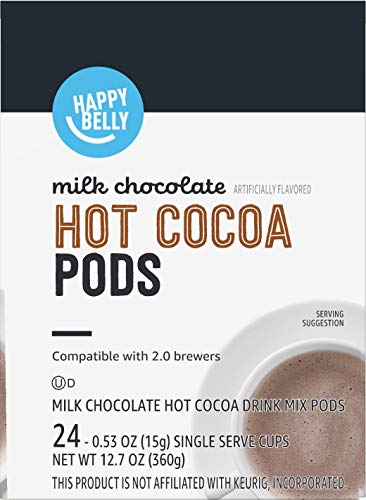 HAPPY BELLY HOT COCOA PODS, MILK CHOCOLATE, 24 COUNT