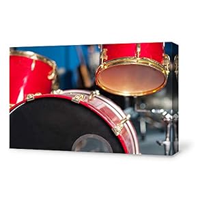 Canvas Wall Art for Living Room,Bedroom Home Artwork Paintings Drumset Ready to Hang - 12x18 inches