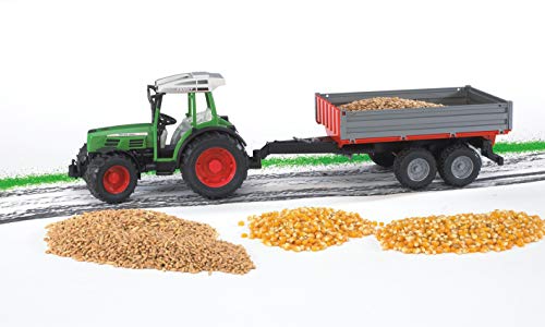 bruder 02104 - Fendt 209 S mit Bordwandanhänger - 1:16 Fahrzeuge, Traktor, Trecker, Schlepper, Kippanhänger, Transportanhänger, Muldenkipper, Landwirtschaft, Bauernhof, Spielzeug – Bild 6