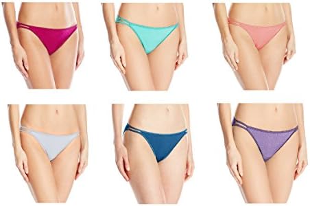 Vanity Fair Women's Illumination Bikini Panty #18108, Assorted Color 3-pack, 5