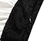 Lady Swain Women's Plus-Size V-Neck Solid Half Sleeve Short Fitted Dress, Black White, 3X