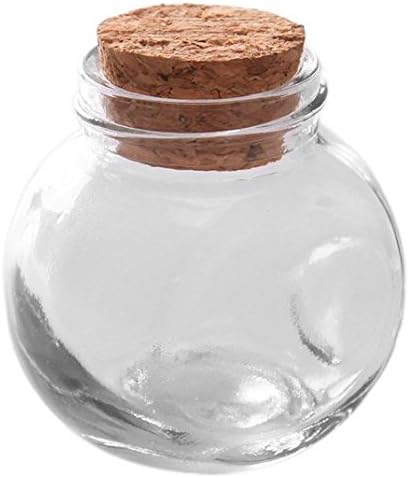 3pcs Cute Mini Clear Cork Stopper Glass Bottles Vials Jars Containers Small Wishing Bottle Miniature Furniture Toys Decor