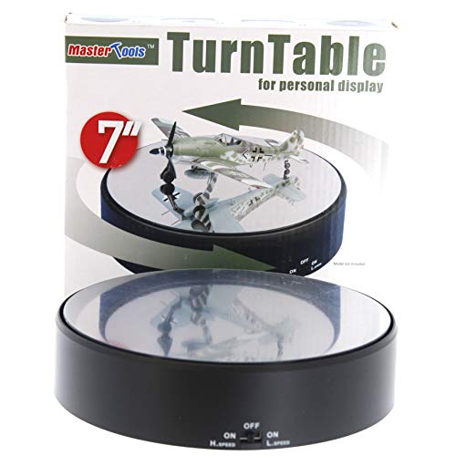 Trumpeter Battery Operated Round Mirrored Display Turntable for Model Kits (TSM- 9835)