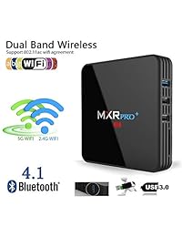Android 8.1 TV Box, 2019 MXR Pro + 4G DDR3 32G EMMC Flash RK3328 Procesador Quad Core True 4K ...