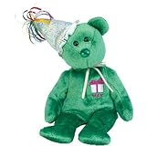 TY Beanie Baby - MAY the Teddy Birthday Bear (w/ hat)