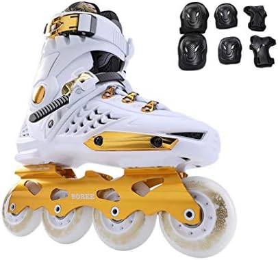 インラインスケート 大人用 インラインスケート 子供用 ローラースケートこども用 大人用ローラーブレード Color Gold Size 人気ブランド Eu 36 23cm Us 3 5 Jp 4 5 Uk