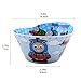 Thomas Transport Fans 5 Pcs Set Cartoon Durable Tableware Meal Dishes Mealtime Food Feeding Eating Set includes Dinner Serving Bowl Plate Cup with a Matching Spoon and Fork