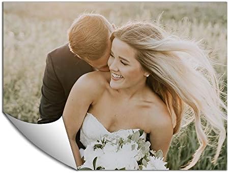 SIGNFORD Custom Wall Paper Small Wall Mural Personalized Wall Art with Wedding Photos Removable Wall Decoration for Bedroom Living Room - 36x48 inches