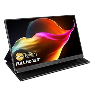 133-Inch-Portable-Monitor-UPERFECT-1080-FHD-Ultra-thin-External-Monitor-IPS-Screen-with-Standard-HDMI-Type-C-OTG-Mini-DP-Eye-Care-Gaming-Screen-for-PS3-PS4-Xbox-Laptop-Phone-PC-Mac UPERFECT 13.3 Inch Portable Monitor, 1080 FHD Ultra-thin External Monitor, IPS Screen with HDMI Type C, OTG, Eye Care…