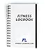 Fitness Logbook: Undated Workout Journal w/ Pen – 4 x 6 inches – 75 Workouts – Thick Paper, Durable Cover, Round Corners, Wire-bound – Stylish And Easy-To-Use Gym Log Book