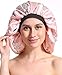 Satin Silk Bonnet Sleep Cap - Printing Soft Extra Large Wide Band S Women Night Hat For Long Curly Natural Hair Cap Salon Silk Scarf Chemo Patient Slouch Slouchy