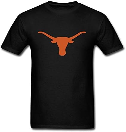 NYCQL Men's American College Football Team Big Texas Longhorns Logo T Shirts