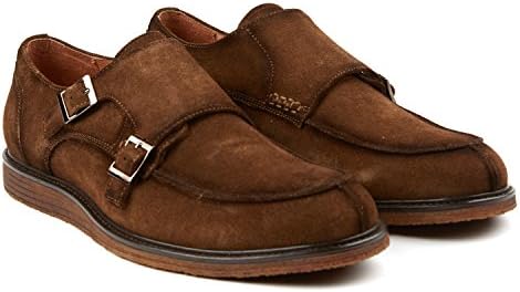 Vintage Foundry Mens Roebling Double Monk Strap BROWN 9