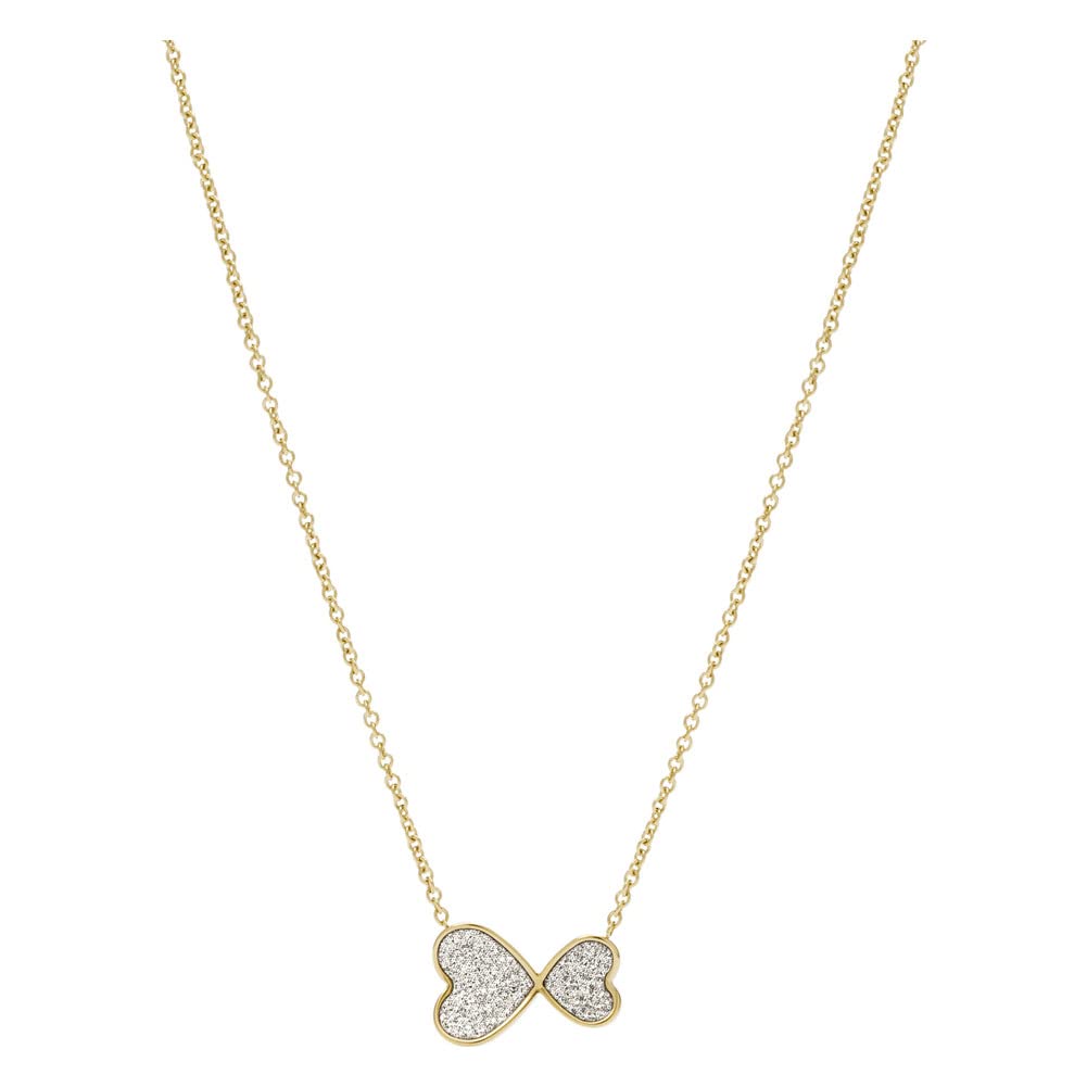 Fossil Necklace for Women Sutton, L: 381mm + 50.8mm W: 14mm X 8mm Gold Stainless Steel Necklace, JF03941710