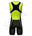 Sparx Men`s Triathlon Suit Tri Race Skinsuit Bike-Swim-Run 3 Pockets Italian Fabric (Gray, Large)