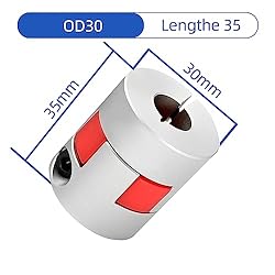 Upgrade D30*L35 Flexible Shaft Coupling 10mm to