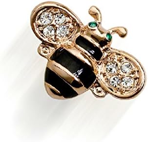 Meerose @ Men's Suits Bee Brooch Pin with Collar Pin Brooch Lovers(penang Gold)
