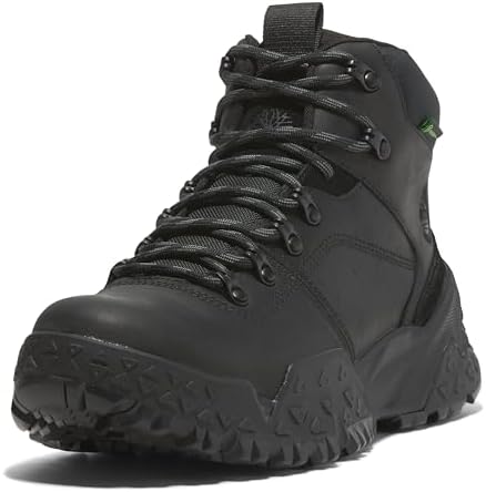 Timberland Flume Hiking Boots Mens Black Leather Lace-Up Waterproof Outdoor 11 M Amazon.com | Timberland Men main image 3