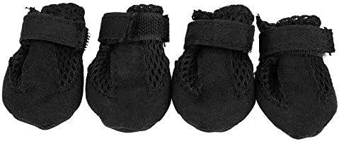 Windyus Dog Boots Anti-Slip Waterproof Pet Shoes Booties Rugged for Small Medium Large Dogs Indoor,Breathable Mesh-Snow Boots Warm Paw Protector for Puppy Cat 4 PCS