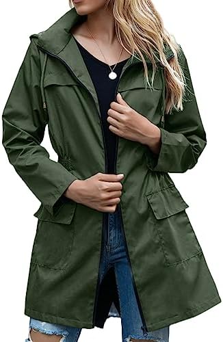 Amazon.com: Tednrk Womens Raincoats Waterproof Lightweight with