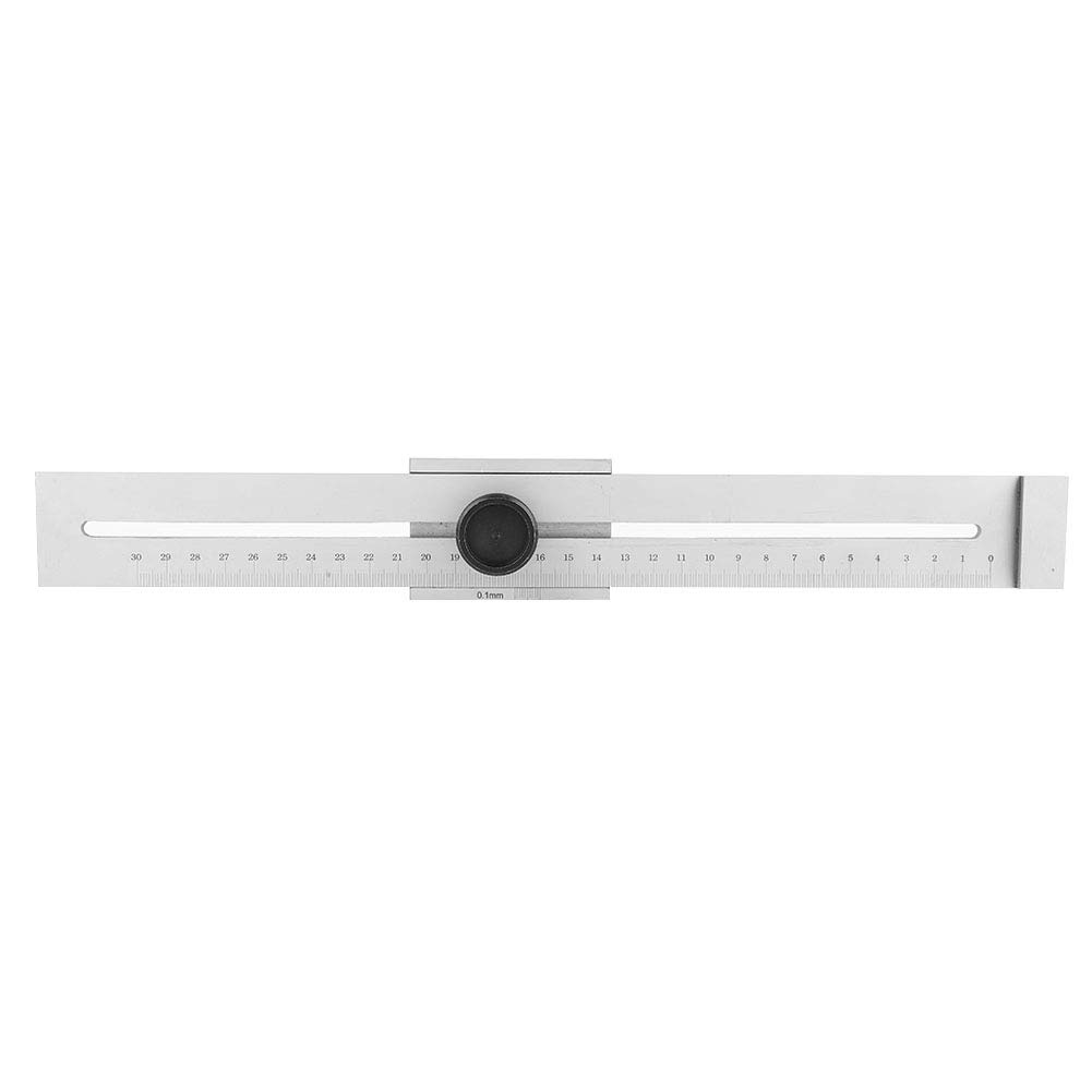 Hyuduo 0-300Mm Precise Offset Marking Gauge, Carbon Steel Square Ruler, Marker Gauge, Sliding Line Ruler For Carpenter,Ruler