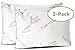 Sleepsia Bed Pillows - Shredded Adjustable Memory Foam Pillow with Washable Pillow Case - Adjustable (2-Pack) (King)