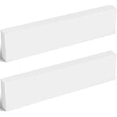 Colingmill 2 Pcs HDPE Plastic Blocks, 1" X 3" X 12", White | Thick, Solid Polyethylene for Machining, Prototyping, Engineering Projects, Home Floor Improvement, Easy to Cut and Shape