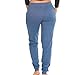 Coco-Limon Womens Jogger, Fleece, Rib Trimming, Side Pockets,Denim,Small
