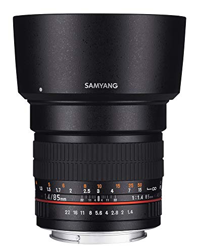 Samyang Sam85Sony Objectif 85 Mm F1,4 Pour Sony A Noir