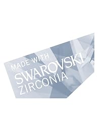 Swarovski Zirconia aretes enchapados en plata u oro con piedra de corte tipo princesa