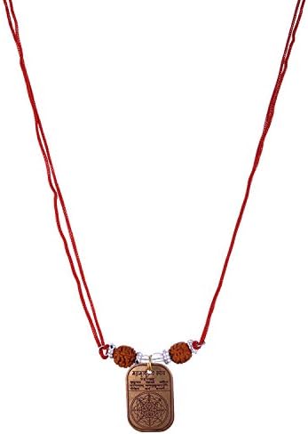 Banaras Handicrafts Metal Sidh Shri Mahamritunjay Kavach Yantra Locket Pandent Rudraksha Gifts Mix