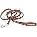 Coastal Pet Circle T Oak Tanned Leather Dog Leash - Durable Dog Accessory Perfect for Leash Training - Comfortable Tool for Puppies & Dogs Made from Full-Grain Leather - Tan, 3/8