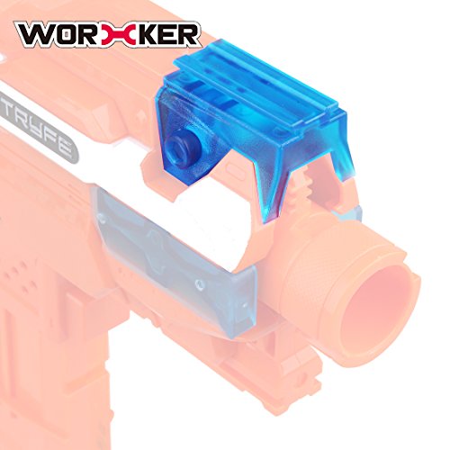 Goshfun Worker Modified Toy Accessories Top Rail Adapter Base for Nerf N-Strike Elite Stryfe - Transparent Blue