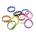 GOGO 10 PCS Adjustable Cute Wristbands, Multi-Color Rubber Charm Bracelets for Boys and Girls, Party Favors