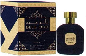 Nusuk Blue Oud, Natural Spray, Eau-De-Perfume 100ml (3.4 FL. Oz), Unisex Premium Quality Perfume, Imported Fragrance Designed in Dubai (UAE)