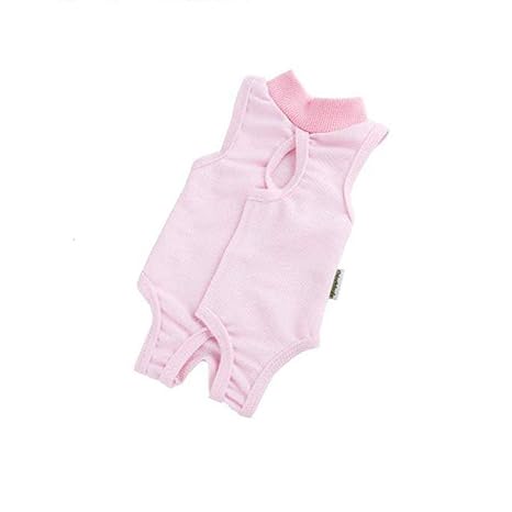 XIYAO Safety Body Geschirr, Chirurgisches Kleid Jacke für Kat Hund, Rosa