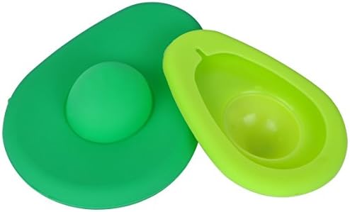Avocado Saver and Holder Silicone Food Savers Avocado Fresh Keeper Storage Cover, Set of 2,Free Gift Avocado Slicer