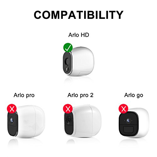 Silicone Skins for Arlo HD Smart Security Wire-Free Cameras (Black