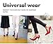 MTLEE 12 Pairs Heel Repair Caps Covers High Heel Protector for Women's Shoes, XS, S, M, L, 3 Colors