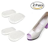 Gel Heel Cups Insole Cushion Pads Insert for Plantar Fasciitis Sore Feet Bruised Foot Pain Relief Bone Spurs Treatment Shoes Support Protectors (2 Pairs)