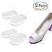Gel Heel Cups Insole Cushion Pads Insert for Plantar Fasciitis Sore Feet Bruised Foot Pain Relief Bone Spurs Treatment Shoes Support Protectors (2 Pairs)