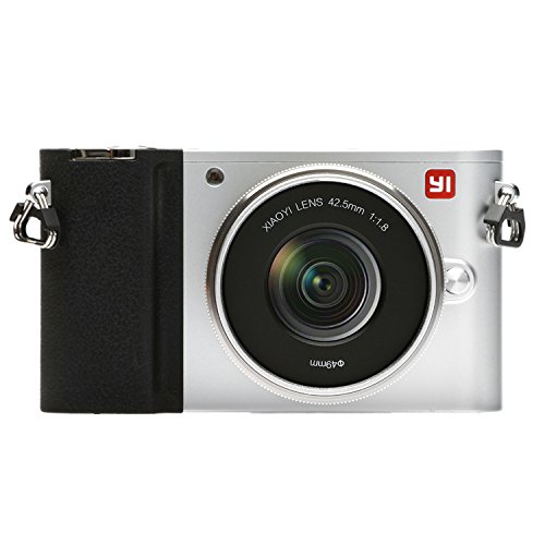 YI 4K Video 20 MP Mirrorless Digital Camera with LCD Touchscreen, Wi-Fi, Bluetooth, Interchangeable Lens 12-40mm F3.5-5.6 - Silver