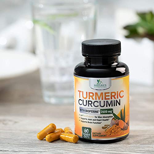 Turmeric Curcumin with Bioperine 95 Curcuminoids 2600mg with Black