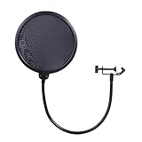 iksee 6 inch Studio Microphone Mic Round Shape Wind