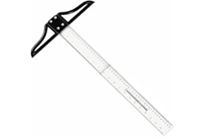 BE-TOOL Acrylic T Square Ruler Transparent T Ruler for Art Framing and Drafting & Crafting(50cm/20in)