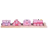 Bigjigs Rail Wooden Princess Train - Other Major Rail Brands are Compatible