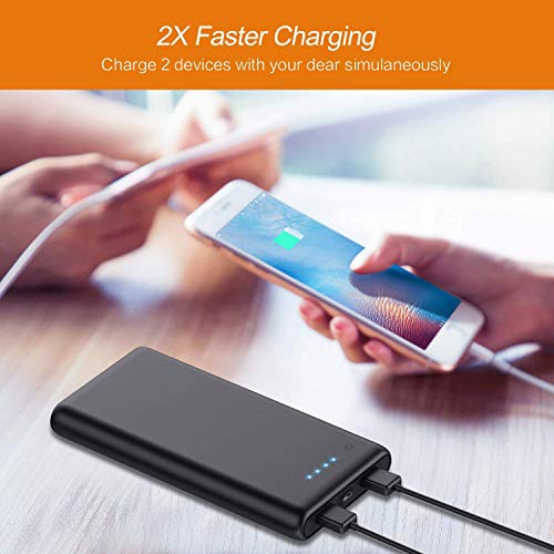 Portable Charger Power Bank 25800mah Classic Portable Phone Charger High-Capacity Battery Pack Dual Output with 4 LED Indicators Charging External Battery Charger for Smartphone,Android,Tablet etc - Thumbnail 2