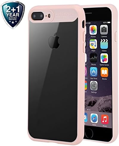 iPhone 8 plus Case iPhone 7 plus Apple Phone Case Shell Shockproof Full Protective Anti-Scratch Resistant Transparent Back Bumper Thinnest Phone Case for Apple iPhone 7 plus 5.5 Inch ( Pink )