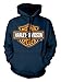 HARLEY-DAVIDSON Men's Orange Bar & Shield Navy Pullover Sweatshirt 30291742